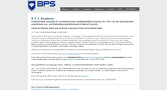 Desktop Screenshot of bps-academy.ch