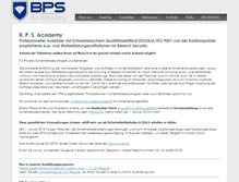 Tablet Screenshot of bps-academy.ch